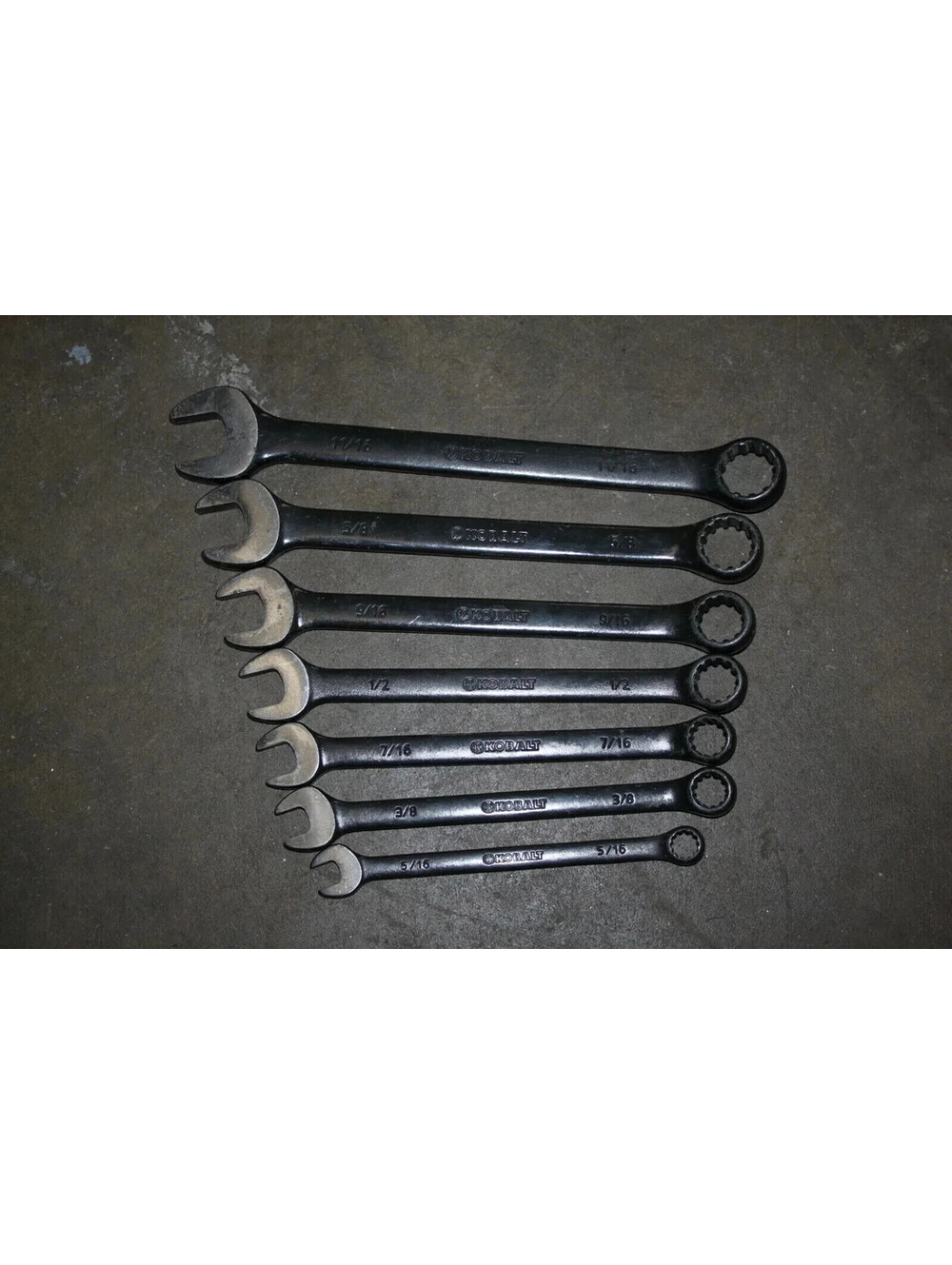 Kobalt 7 pc Multi-fit Combination Wrench Set 0 359485 SAE